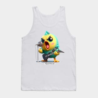 Angry Critters - Parakeet with an Axe Tank Top